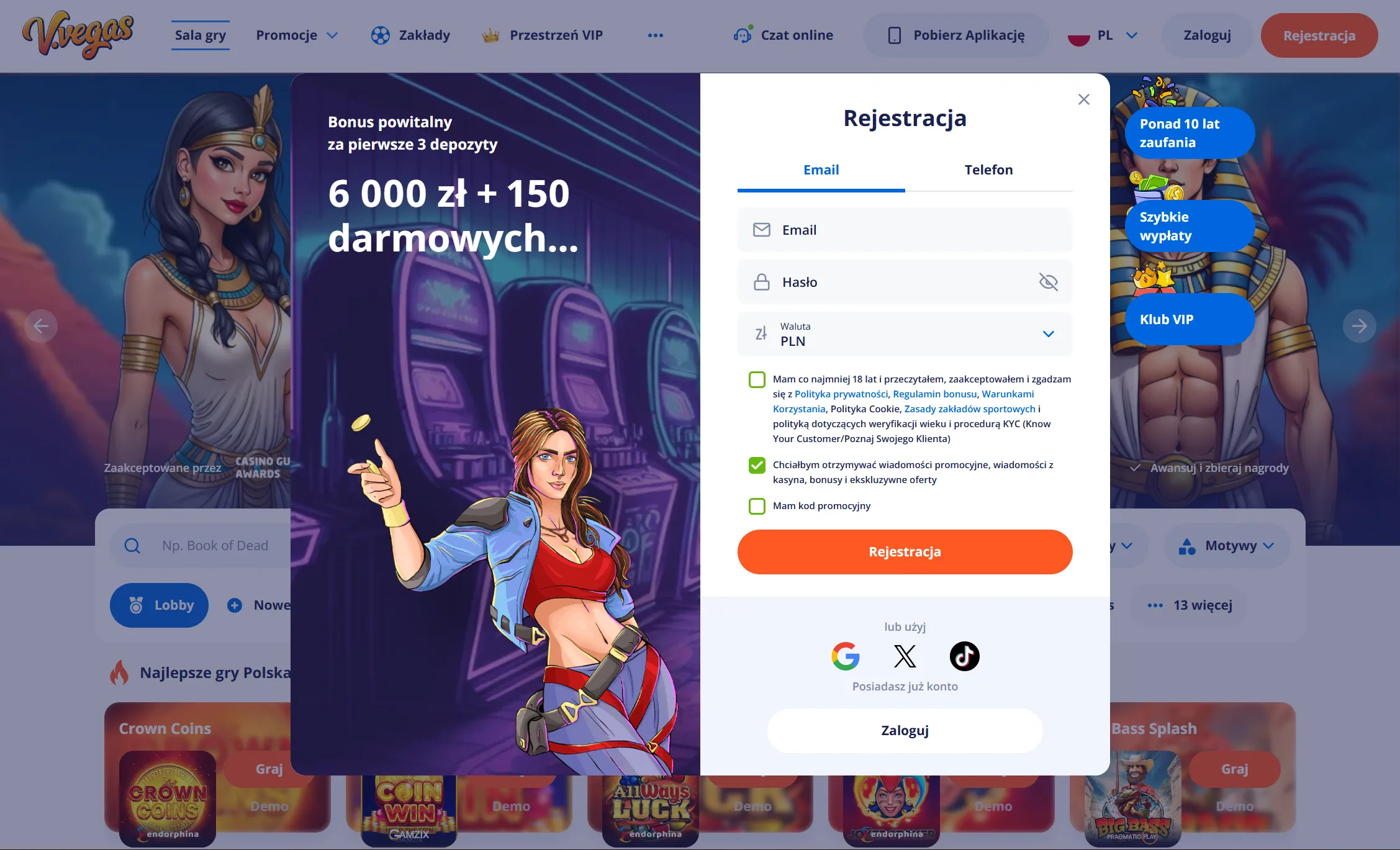 Rejestracja w Vulkan Vegas – jak zacząć